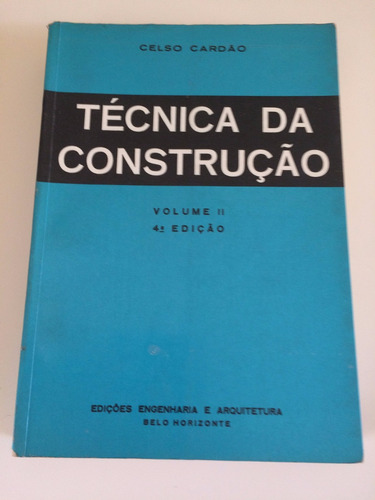 Livro Técnica Da Construção Volume I I