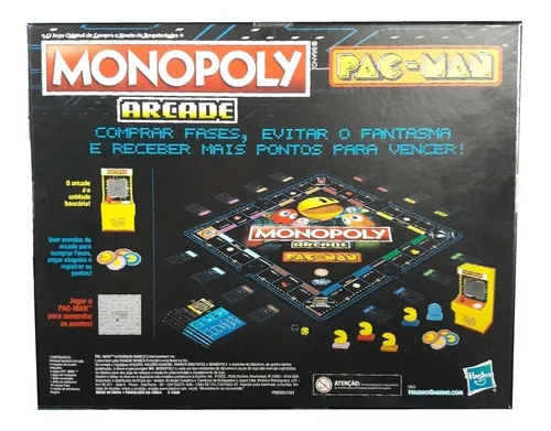 Jogo Monopoly Arcade Pacman - Hasbro E7030