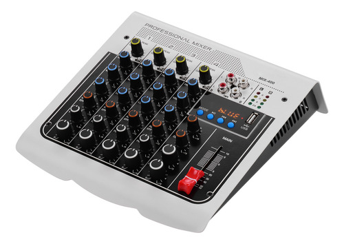 Mesa De Mezclas Professional Mix-400 Audio 6 Canales +48v