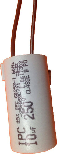 Imagem 1 de 9 de Capacitor Para Ventilador De Teto 2 Fios 10uf 110v