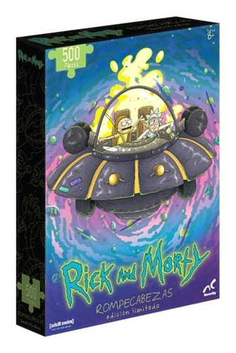 Rick And Morty Nave Rompecabezas 500 Pzas Edicion Limitada