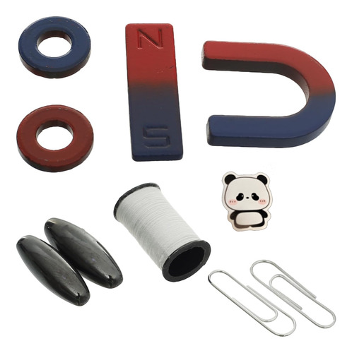 Set De Imanes Escolares Juego Magnetico Aprendizaje Niña
