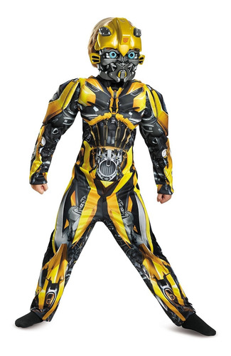Disfraz Talla L 10-12 Para Niño De Bumblebee Transformers,