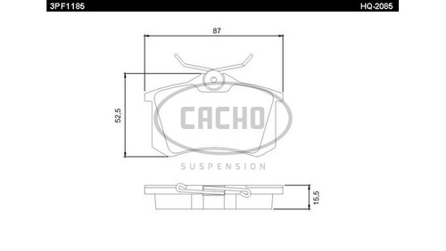 Pastilla De Freno Tras P/ Renault Scenic Ii/grand Scenic 07/