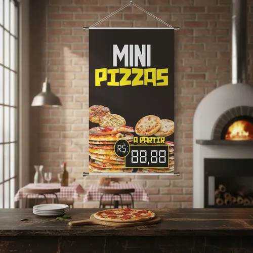 Banner Pronto Pizza Mini Ba281 - 45x70 Cm (arte Pronta) | MercadoLivre