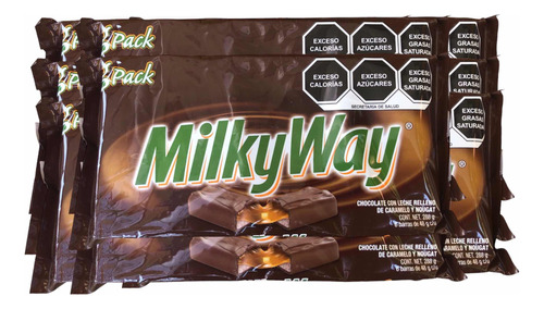 Milky Way Chocolate Leche Caramelo Y Nougat 54pz De 48g C/u