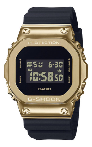 Reloj Casio G-shock Para Caballero Gm-5600 Color de la correa Negro