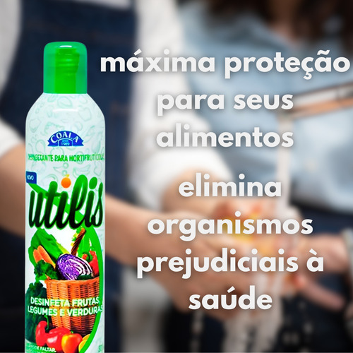 Desinfetante Para Hortifrutícolas 300ml Coala 3 Unidades