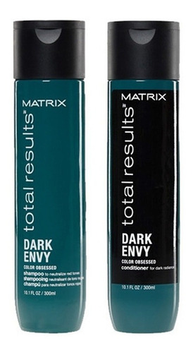 Shampoo Matizador Negro Matrix + Enjuague Dark Envy X 300ml