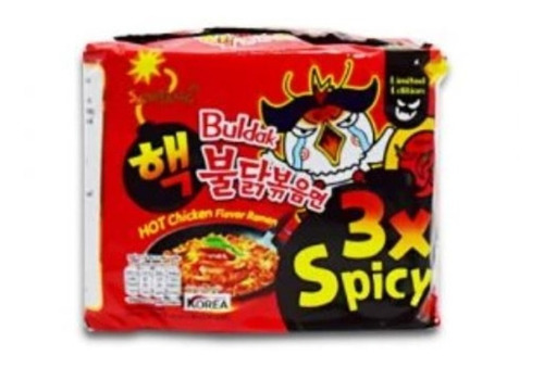 Ramen Coreano X3 Picante Multibosa  5 Piezas 140g 