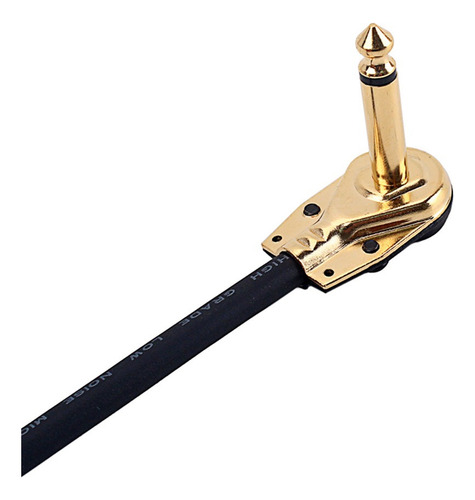 Cable Patch Para Guitarra 33cm Corto En Doble Ángulo