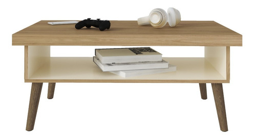  Mesa De Living Mesa Ratona Estilo Nordico Con Patas Madera