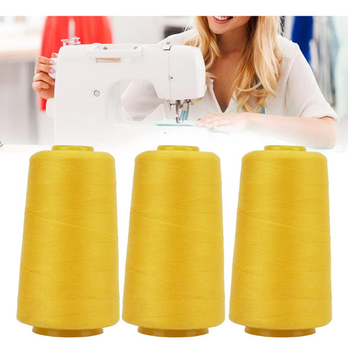 Hilo De Coser Overlock De 3 Uds, Hilo De Cono Amarillo ...
