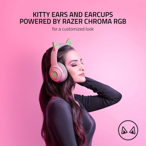 Imagen 5 de 6 de Razer Kraken Bt Kitty Edition Quartz Auriculares Bluetooth