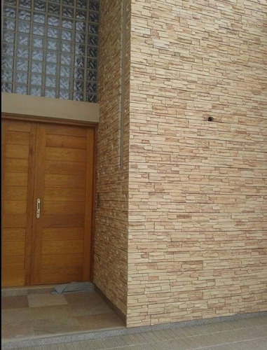 Revestimiento Simil Piedra Beige Naranja Oxido