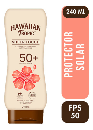 Protector Solar Sheer Touch Fps50+, Hawaiian Tropic | 240ml