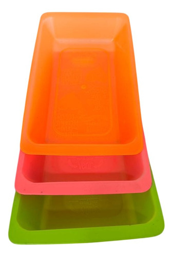 Plato Para Servir Comida Rapida Plastico Rectangular