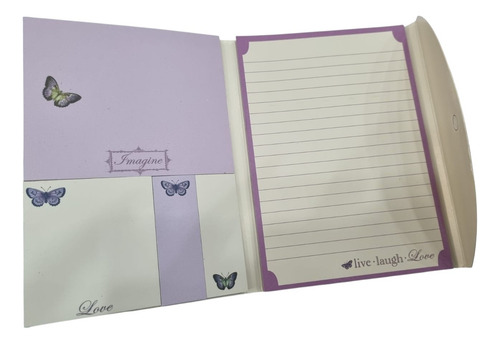 Libreta Con Memos Y Banderitas Tapa Imantada Blanco