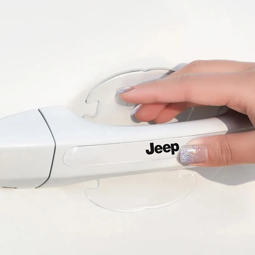 Imagem 2 de 6 de Adesivos Protetor Maçaneta Jeep Renegade Compass Resinado