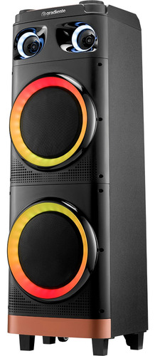 Torre De Som 1000w Woofer 10  Bth Fm Led Tws Gradiente Gca11