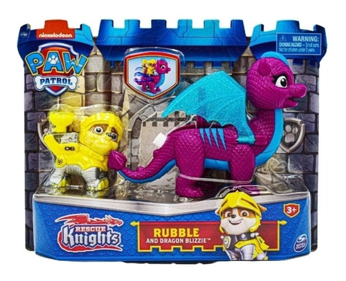 Paw Patrol Rescue Knights Rubble Y Dragon Blizzi Spin Master