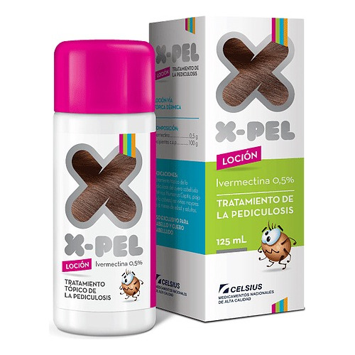 X-pel® Loción Piojicida 125 Ml ( Ivermectina 0,5% )