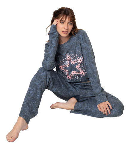 Pijama Otoño Invierno Estampado So Shine Colección So Pink