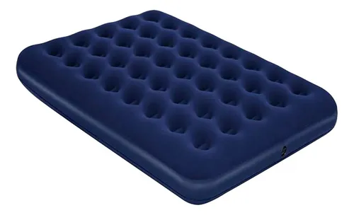 Colchón Inflable 1 Plaza + Bomba De Aire Portátil Práctico