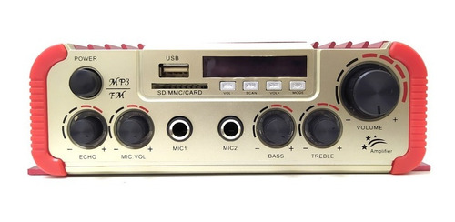 Amplificador Stereo 180w+180w, Karaokeo, Eco,usb,nuevo