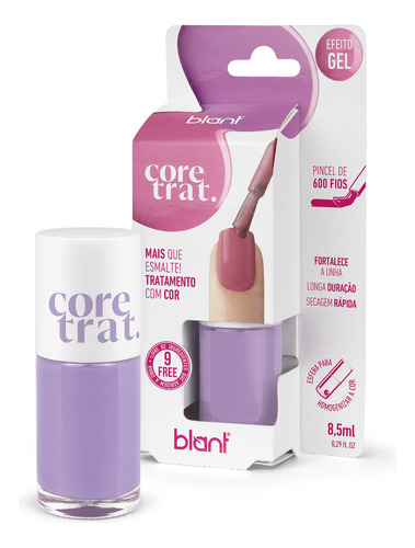 Blant Esmalte De Tratamento Coretrat: Algo A Mais 8,5ml Cor Roxo