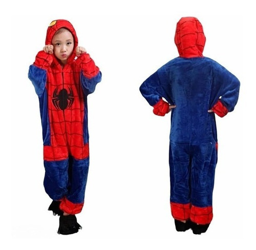 Pijama Mameluco Spider Man Infantil Disfraz Moda