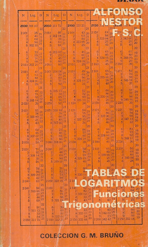 Tabla De Logaritmos Funciones Trigonométricas / A. Néstor (Usado)