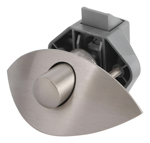 10 Push Lock Aço Escovado Meia Lua + Brinde 3 Par Corrediças
