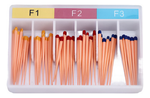 Conos De Gutapercha P/ Sistema Protaper Mixto F1-f2-f3 Stgo.