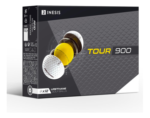 Pelota De Golf Tour 900 X12 Blanco Inesis