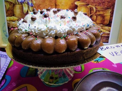 Brownie Vegano 100% Exclusivo Hora Del Te Mesa Dulce Envios