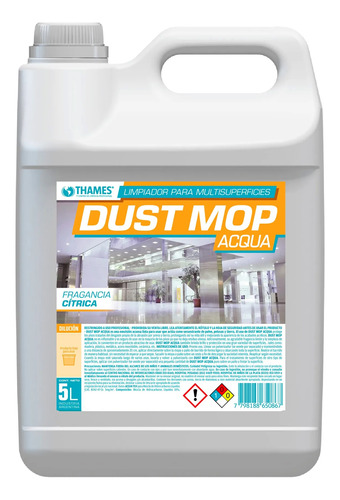 Secuestrante Polvo Para Mopa Dust Mop Acqua X 5lt