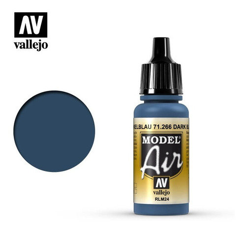 Tinta Dark Blue Rlm24 71266 Model Air Vallejo Modelismo