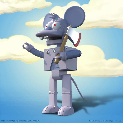 Robot Itchy The Simpsons Super7 Nuevo Y Original
