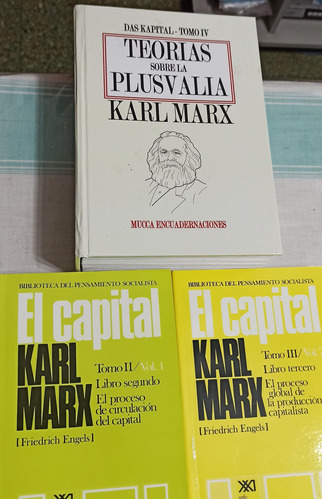 Karl Marx Plusvalia Tomo 5/el Capital Tomos 2 3 Imperdible