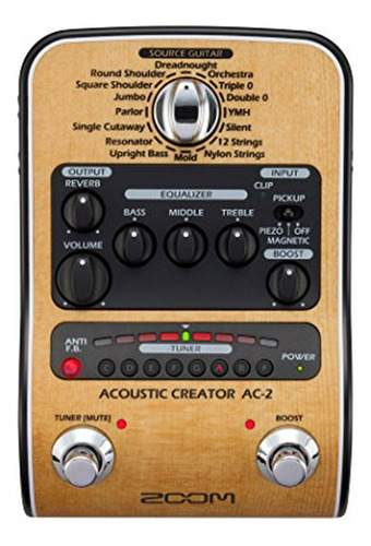 Zoom Ac-2 Acoustic Creator, Acoustic Di Con Restauración De 