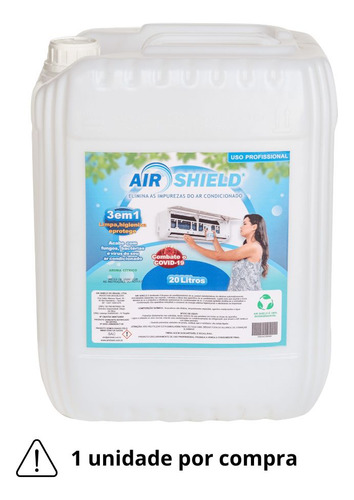 Air Shield Bactericida Limpeza Ar Condicionado 20 Litros