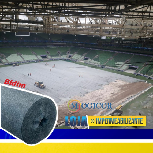 Imagem 9 de 10 de Manta Geotêxtil 100m² Bidim Drenagem Jardim Lago Geotêxteis