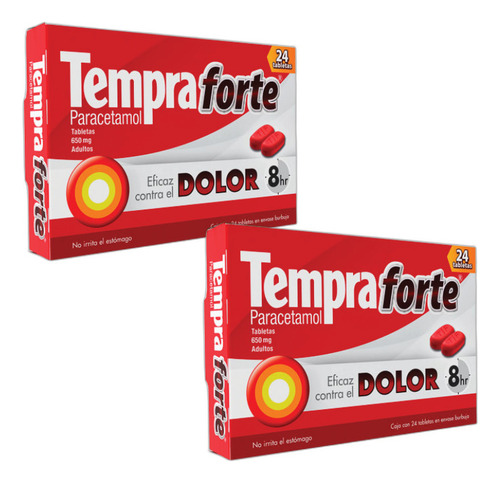 Tempra Forte C/24 Tabs 650 Mg Paracetamol P2