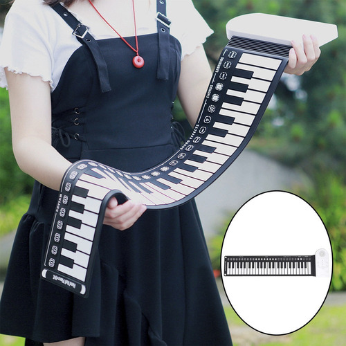 Para Teclado Electrónico Plegable 49keys Enrollable Piano Y