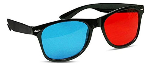 Gafas 3d - Rojo / Cian - Ana-pro Classic - 3 Pares