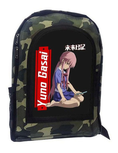 Mochila Camuflada Mirai Nikki Future Diary Yuno Gasai A13