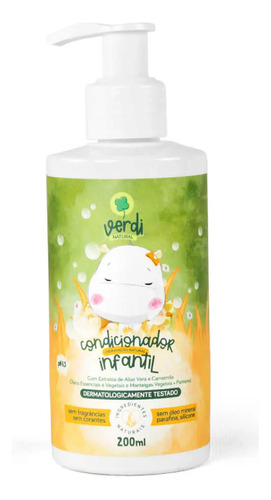  Condicionador Infantil Verdi 100% Natural C/ Aloe Vera/camom