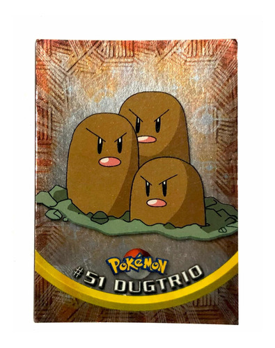 Pokémon Topps #51 Dugtrio Serie 1 Foil Excelente Estado