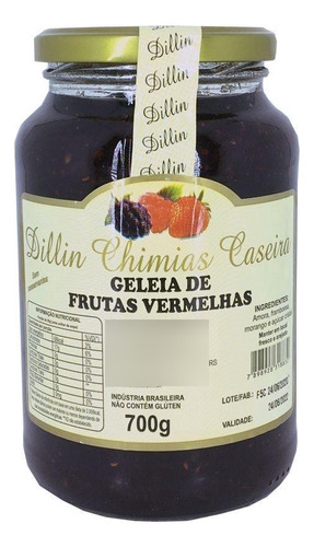 Geleia Dillin Chimias De Frutas Vermelhas 700g